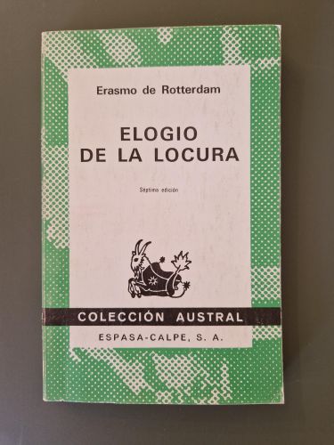 Portada del libro de Elogio de la locura