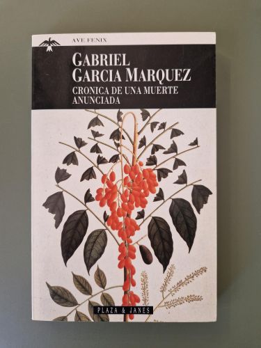 Portada del libro de Crónica de una muerte anunciada