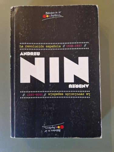 Portada del libro de La revolución española 1930-1937