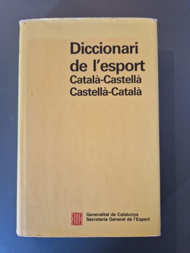 Portada del libro de Diccionari de l'esport. Català-Castellà, Castellà-Català