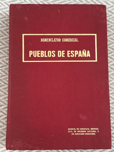 Portada del libro de Pueblos de España. Nomenclator comercial
