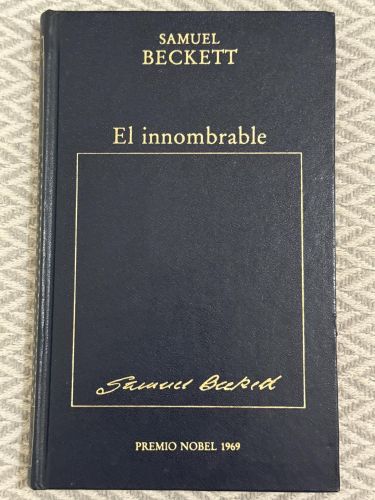 Portada del libro de El innombrable