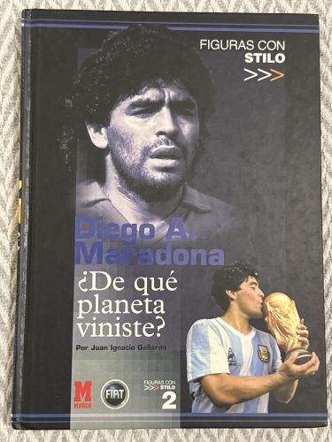 Portada del libro de Diego A. Maradona. ¿De qué planeta viniste?