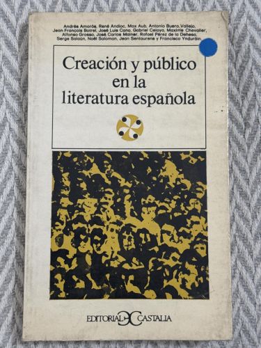 Portada del libro de Creación y público en la literatura española