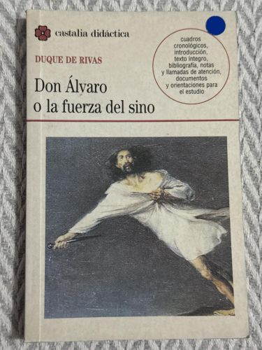 Portada del libro de Don Álvaro o la fuerza del sino