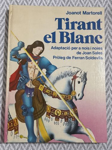 Portada del libro de Tirant el blanc