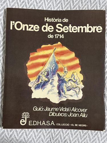 Portada del libro de Historia de l'onze de setembre de 1714