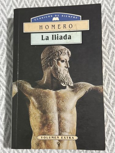 Portada del libro de La Ilíada (Homero)