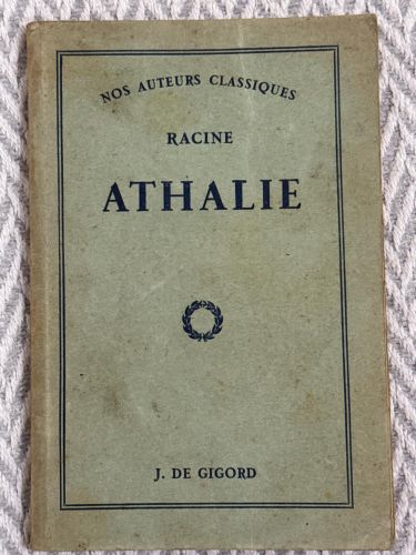 Portada del libro de Athalie