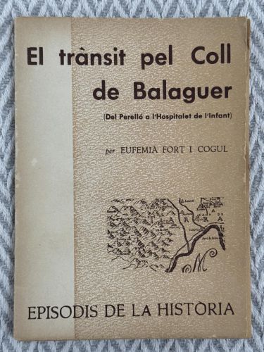 Portada del libro de El trànsit pel coll de Balaguer