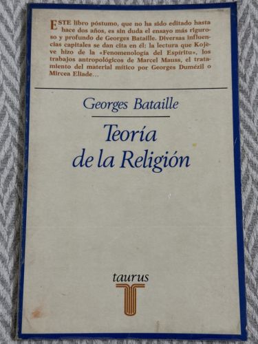 Portada del libro de Teoría de la religión