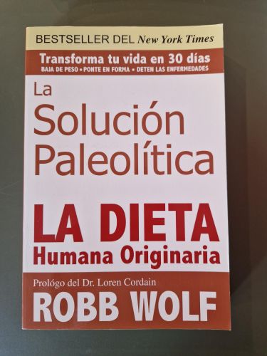 Portada del libro de Solucion Paleolitica. La dieta humana originaria