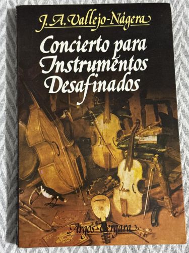 Portada del libro de Concierto para instrumentos desafinados