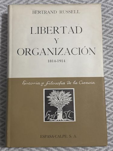 Portada del libro de Libertad y organización 1814-1914