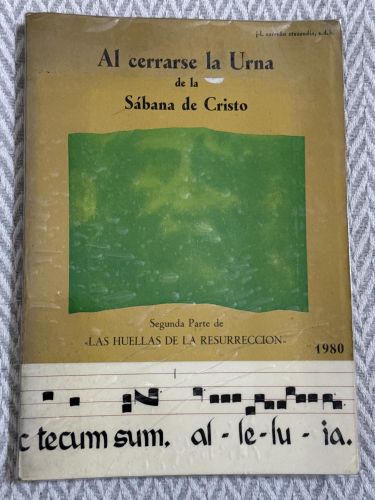 Portada del libro de Al cerrarse la urna de la Sábana de Cristo