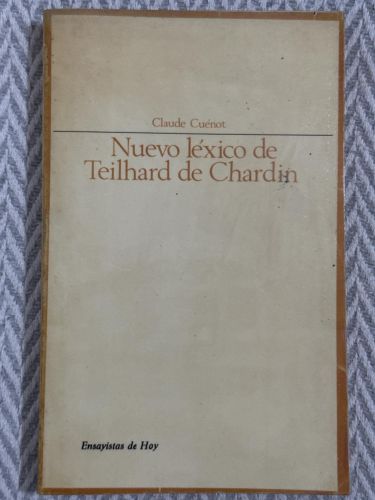 Portada del libro de Nuevo léxico de Teilhard de Chardin
