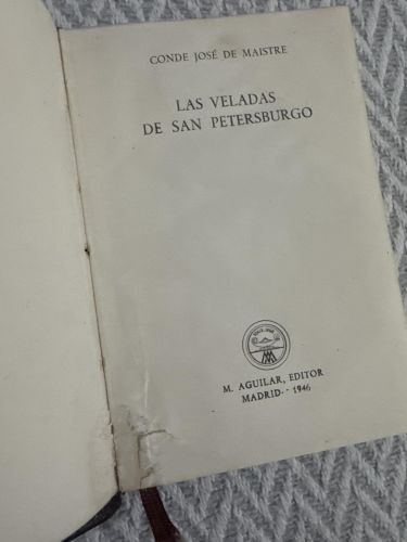 Portada del libro de Las veladas de San Petersburgo
