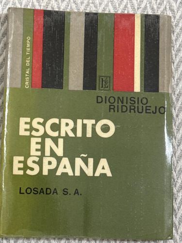 Portada del libro de Escrito en España