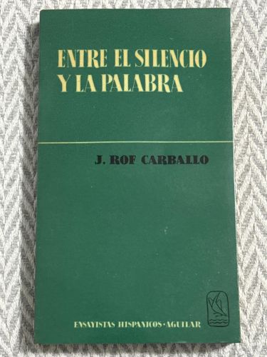 Portada del libro de Entre el silencio y la palabra
