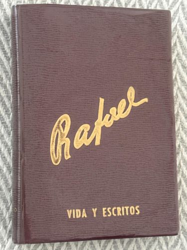 Portada del libro de Vida y escritos