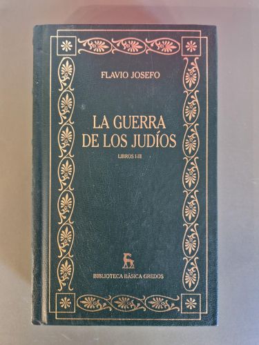 Portada del libro de La guerra de los Judíos. Libros I-III