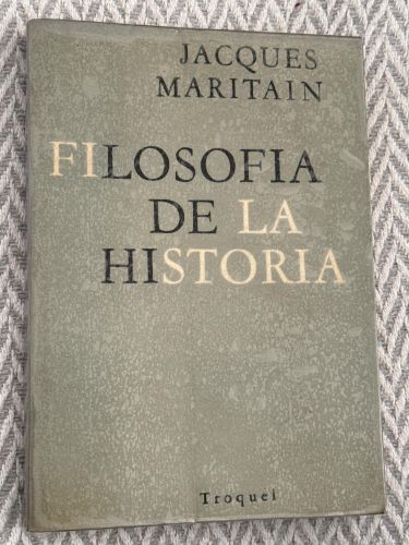 Portada del libro de Filosofía de la historia