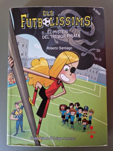 Portada del libro de Els Futbolíssims 10: El misteri del tresor pirata