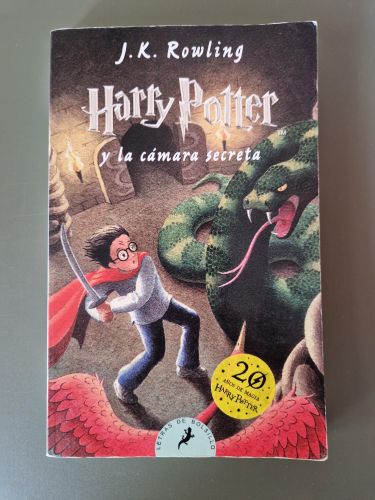 Portada del libro de Harry Potter y la cámara secreta (Harry Potter 2)