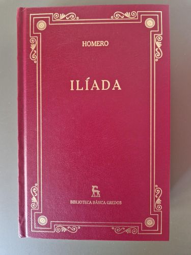 Portada del libro de La Ilíada (Homero)
