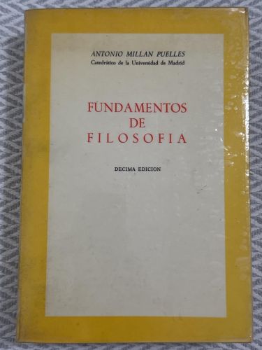 Portada del libro de Fundamentos de filosofía