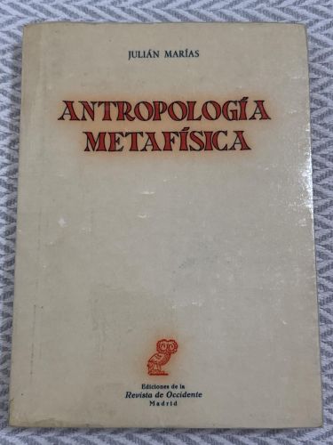 Portada del libro de Antropología metafísica. La estructura empírica de la vida humana