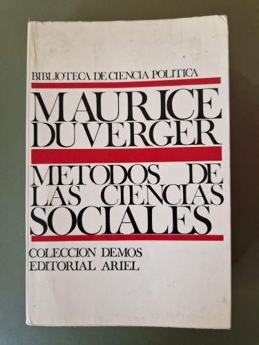 Portada del libro de Métodos de las ciencias sociales