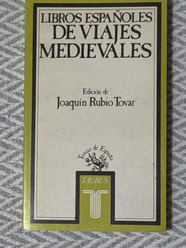 Portada del libro de Libros españoles de viajes medievales
