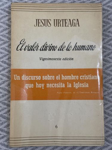 Portada del libro de El valor divino de lo humano