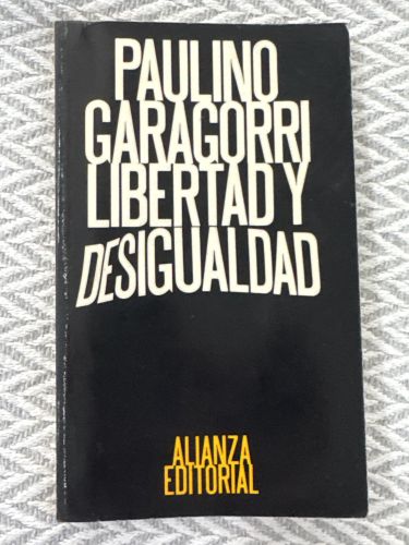 Portada del libro de Libertad y desigualdad