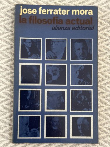Portada del libro de La filosofía actual