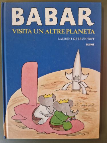 Portada del libro de Babar. Babar visita un altre planeta