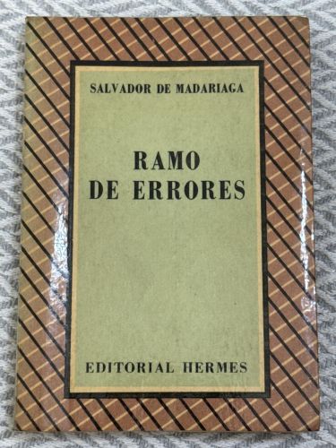 Portada del libro de Ramo de errores