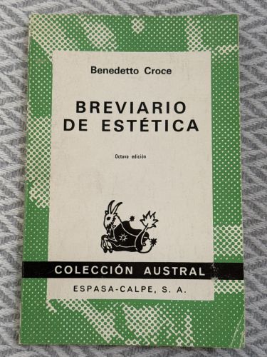 Portada del libro de Breviario de estética