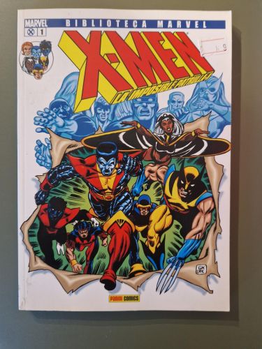 Portada del libro de Biblioteca Marvel. X-Men 01