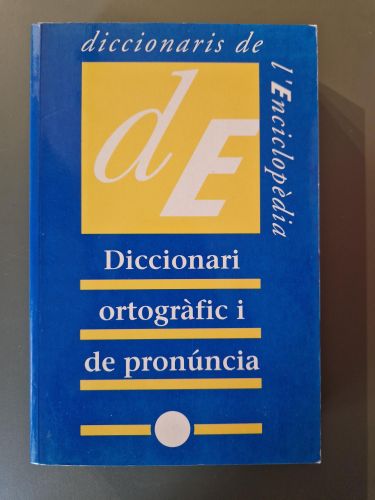Portada del libro de Diccionari ortogràfic i de pronuncia