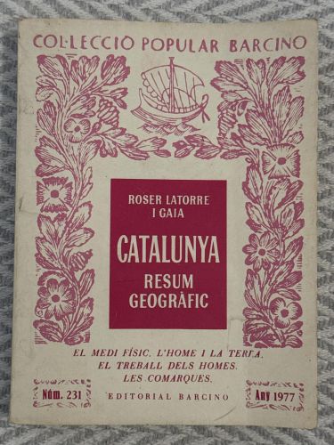 Portada del libro de Catalunya. Resum geográfic