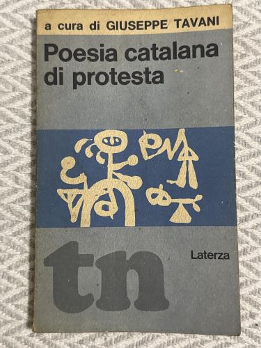 Portada del libro de Poesia catalana di protesta
