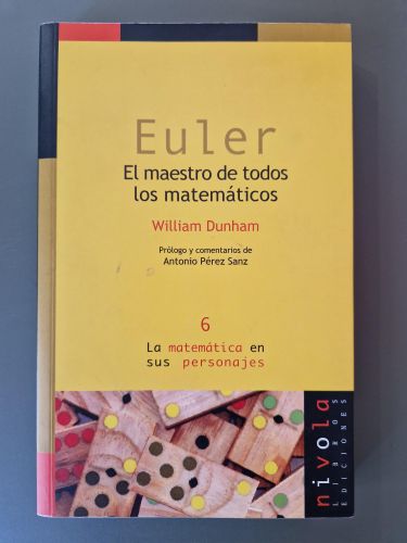 Portada del libro de EULER. El maestro de todos los matemáticos