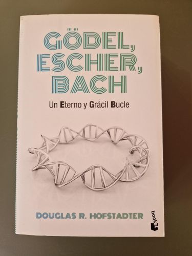Portada del libro de Gödel, Escher, Bach. Un eterno y Grácil bucle