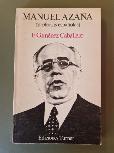 Portada del libro de Manuel Azaña (Profecías españolas)