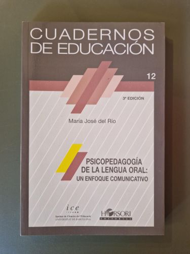 Portada del libro de Psicopedagogía de la lengua oral: un enfoque comunicativo