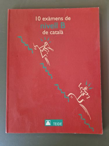 Portada del libro de 10 exàmens nivell B de Català