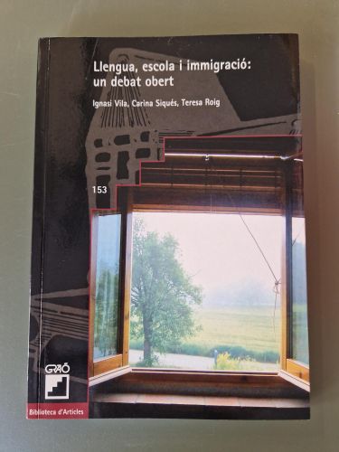 Portada del libro de Llengua, escola i immigració: un debat obert