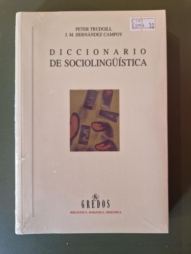 Portada del libro de Diccionario de sociolingüística